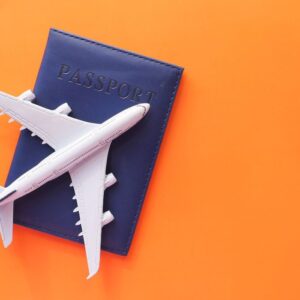 passport and plane
