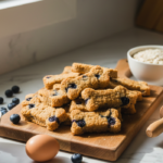 blueberry and oats dog biscuit