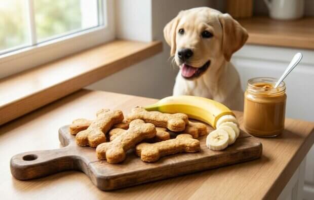 peanut butter and banana dog biscuit recipe