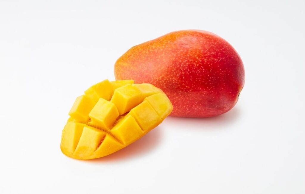 Fresh Mango with Cubed Flesh
