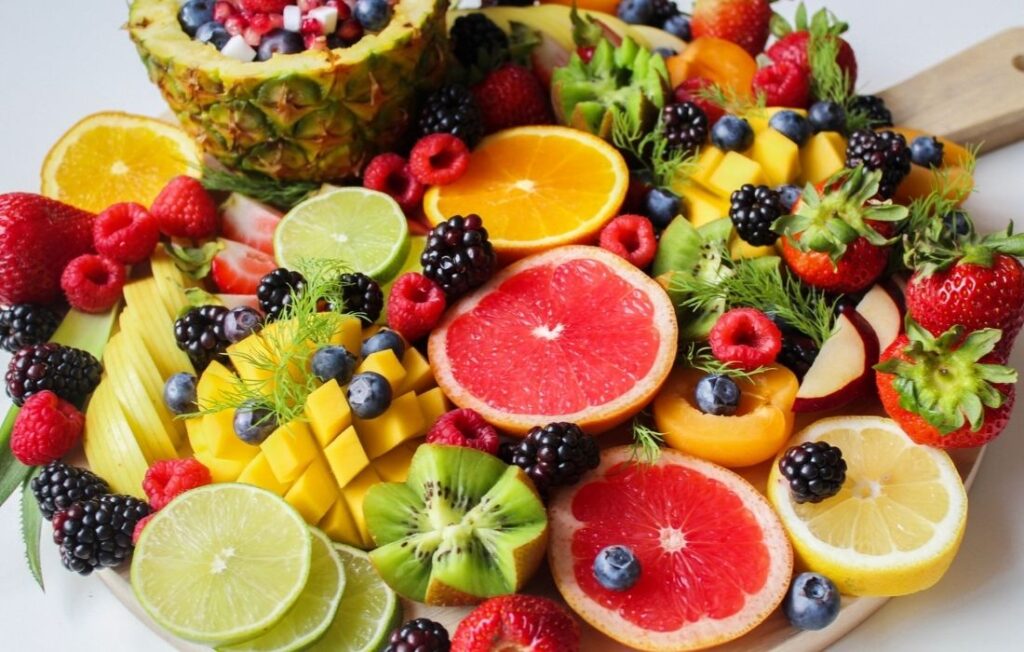 Sliced Fruits on Tray