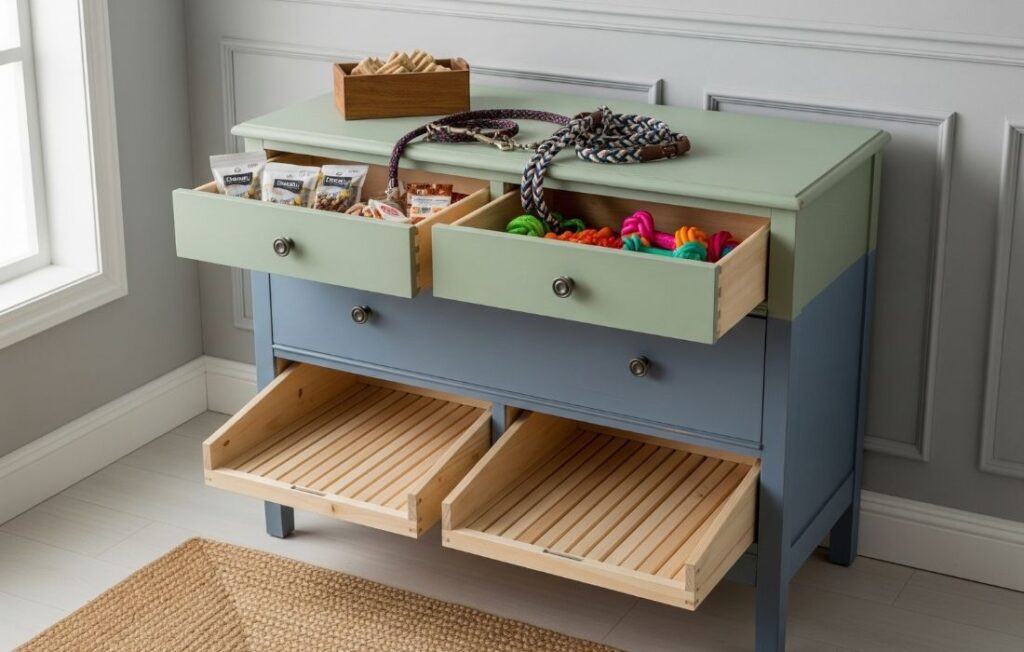 repurposed dresser dog crate