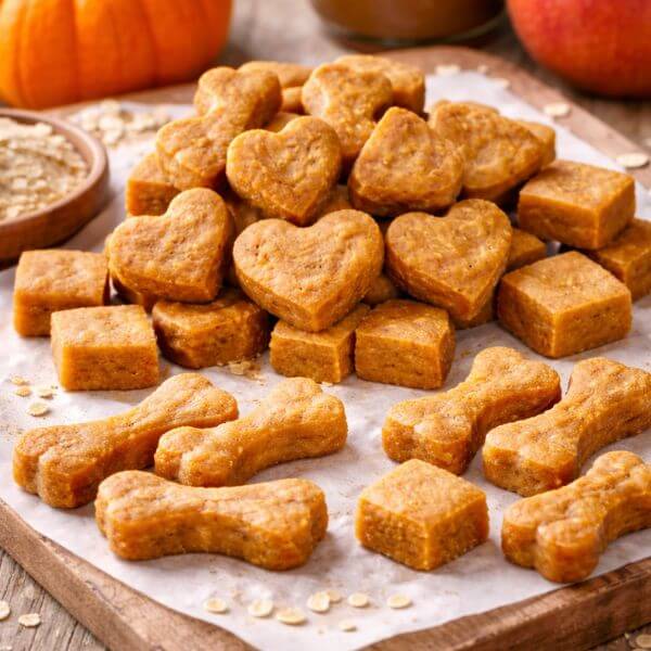 pumpkin and applesauce dog treats